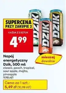 Biedronka Napój energetyczny pineapple zero cukru Wk Dzik oferta