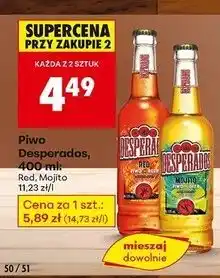 Biedronka Piwo Desperados Mojito oferta