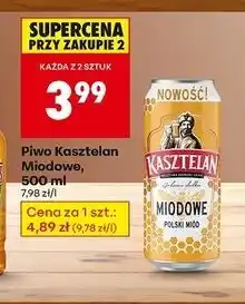 Biedronka Piwo Kasztelan Miodowe oferta