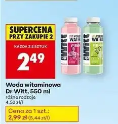 Biedronka Napój z cynkiem Dr Witt Vitamin Water oferta