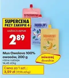 Biedronka Mus jabłko-banan Owolovo oferta