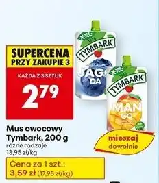 Biedronka Mus mango-jabłko-banan-brzoskwinia Tymbark oferta