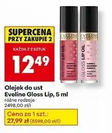 Biedronka Olejek do ust czerwony Eveline Gloss Lip Oil oferta