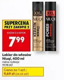 Biedronka Lakier do włosów power Niuqi oferta