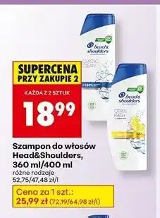 Biedronka Szampon do włosów citrus fresh Head&Shoulders oferta
