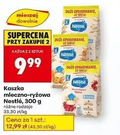 Biedronka Kaszka mleczno-ryżowa banan Nestle oferta