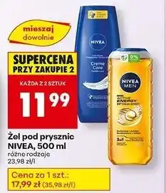 Biedronka Żel pod prysznic Nivea Men Active Energy oferta