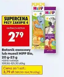 Biedronka Batonik jabłka-wanilia z maślanymi ciasteczkami Hipp oferta