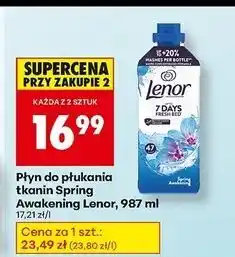 Biedronka Płyn do płukania spring awakening Lenor oferta