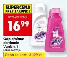 Biedronka Odplamiacz w płynie white Vanish Oxi Action oferta