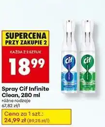 Biedronka Spray do czyszczenia clean Cif oferta