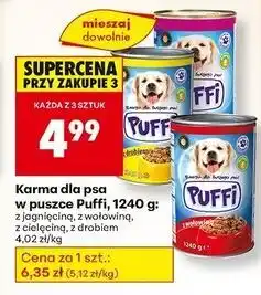 Biedronka Karma dla psa z drobiem Puffi oferta