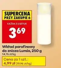 Biedronka Wkład parafinowy 250 g 17.5 cm Lumia oferta