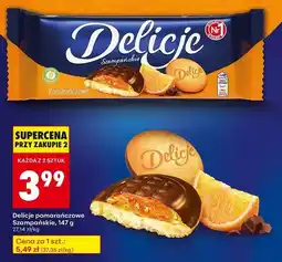 Biedronka Ciastka z galaretką pomarańczową Delicje Szampańskie oferta