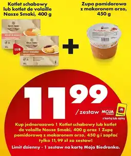 Biedronka Kotlet schabowy z ziemniakami i buraczkami Nasze Smaki oferta