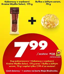 Biedronka Bułka z żółtym serem oferta