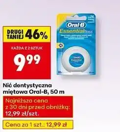 Biedronka Nić dentystyczna 50 m Oral-B Essential Floss oferta