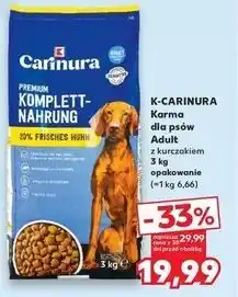 Kaufland Karma dla psa z kurczak K-Classic Carinura oferta