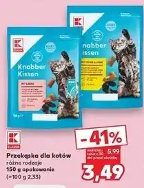 Kaufland Przekąska dla kota z łososiem K-Classic oferta