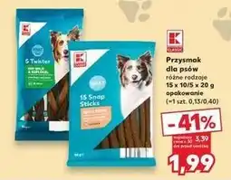 Kaufland Paluszki mięsne dla psów K-Classic oferta