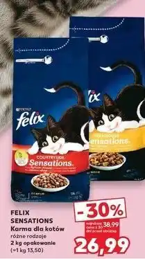 Kaufland Karma dla kota z wołowiną Purina Felix Sensations oferta