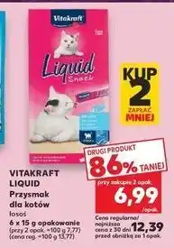 Kaufland Karma dla kota łosoś Vitakraft Liquid Snack oferta