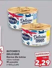 Kaufland Karma dla kota z tuńczykiem i rybą Butcher's Delicious Dinners oferta