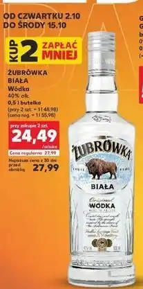 Kaufland Wódka Żubrówka Biała oferta