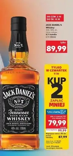 Kaufland Whiskey Jack Daniel's Tennessee oferta
