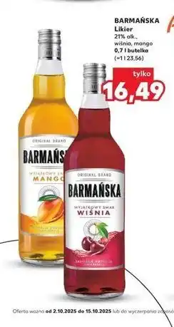 Kaufland Wódka Barmańska Wiśniowa oferta