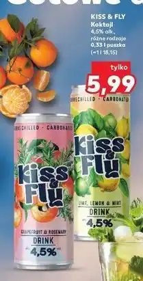 Kaufland Drink lime lemon & mint Kiss And Fly oferta