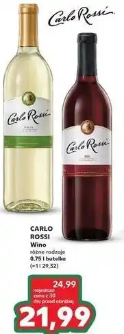 Kaufland Wino Carlo Rossi Red oferta