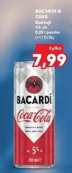 Kaufland Drink rum & coca-cola Bacardi oferta