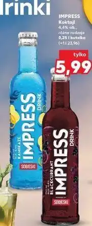 Kaufland Drink blackcurrant Sobieski Impress oferta