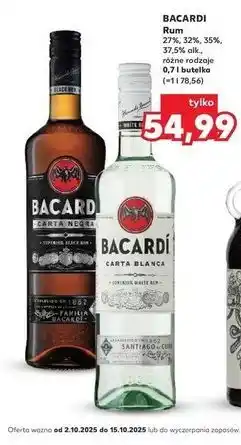 Kaufland Rum Bacardi Carta Negra oferta