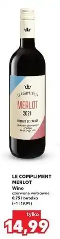 Kaufland Wino Le Compliment Merlot oferta