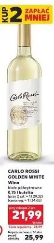 Kaufland Wino Carlo Rossi Golden White oferta
