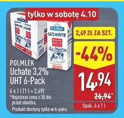 ALDI Mleko UHT 3,2%, 6-pak Polmlek oferta