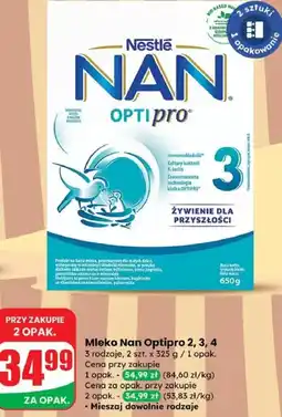 Dino Mleko Nan Optipro 2, 650 g Nestlé oferta