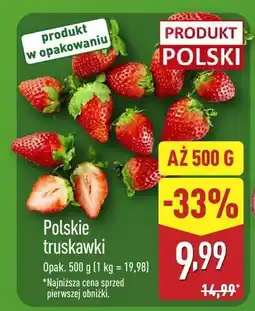 ALDI Truskawki polskie 500 g Aldi oferta