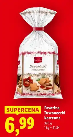 Lidl Ciasteczka Favorina Dzwoneczki korzenne 320g oferta