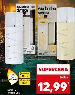 Kaufland Wkład led świeca 15 cm 60 dni Subito oferta