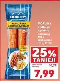 Kaufland Kiełbasa morlińska z piersią kurczaka Morliny oferta