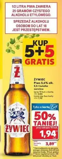 Kaufland Piwo Żywiec Jasne Pełne oferta