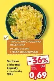 Kaufland Surówka z kiszonej kapusty marchewką oferta