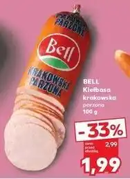 Kaufland Kiełbasa krakowska parzona Bell Polska oferta