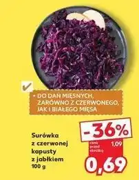 Kaufland Surówka z czerwonej kapusty jabłkiem oferta