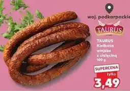 Kaufland Kiełbasa wiejska z cielęciną Taurus oferta