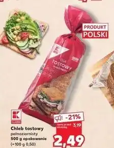 Kaufland Chleb tostowy pszenny pełnoziarnisty K-Classic oferta