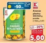 Kaufland Ananas w plastrach K-Classic oferta